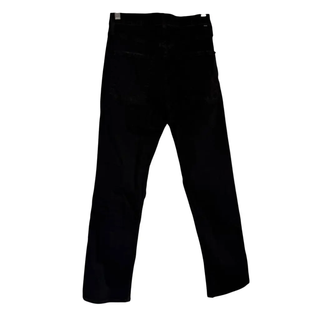 Mother High Waist Rider Ankle Kick Flare Jeans in Not Guilty Black Wash Size 26 - Picture 7 of 10